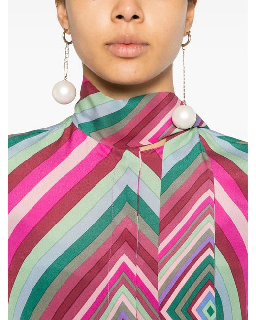 Valentino Garavani Pink Crepe Silk Blouse