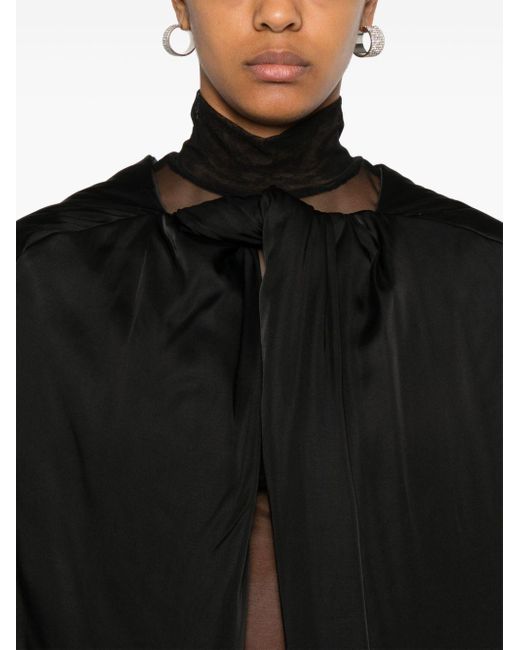 Rick Owens Black Masto Cape