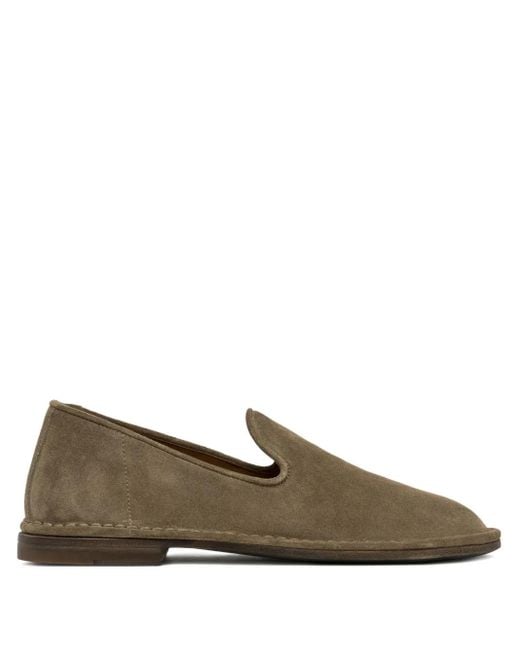Buttero Green Suede Loafers for men