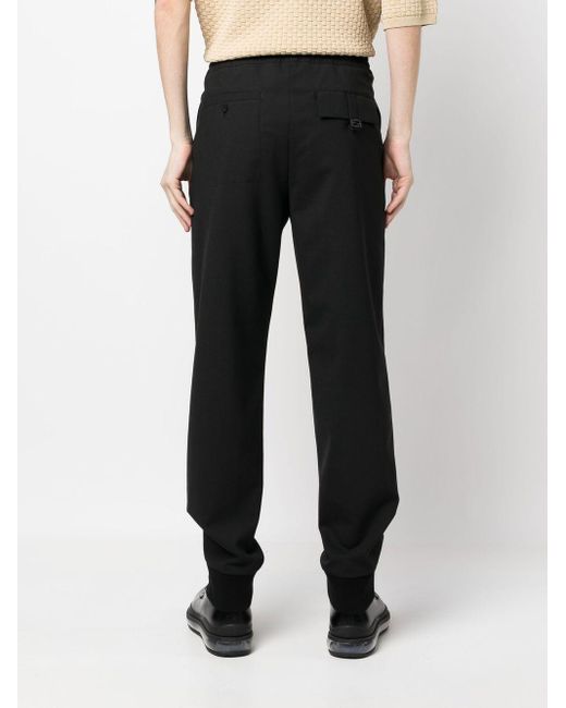 Fendi Black Drawstring Tailored Trousers