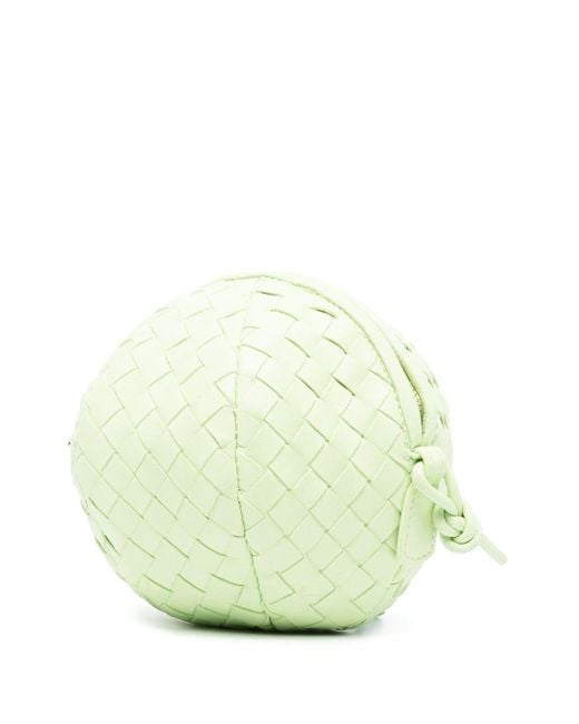 Bottega Veneta Green Mava Mini Top Handle Bag - Women's - Lamb Skin