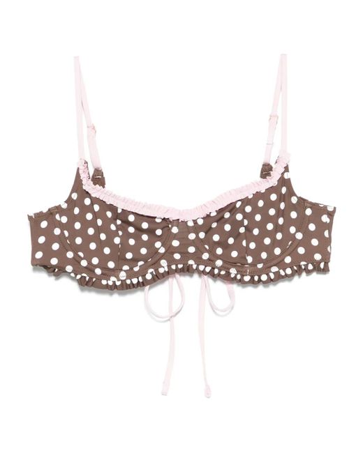Frankie's Bikinis Lillie ビキニトップ Brown
