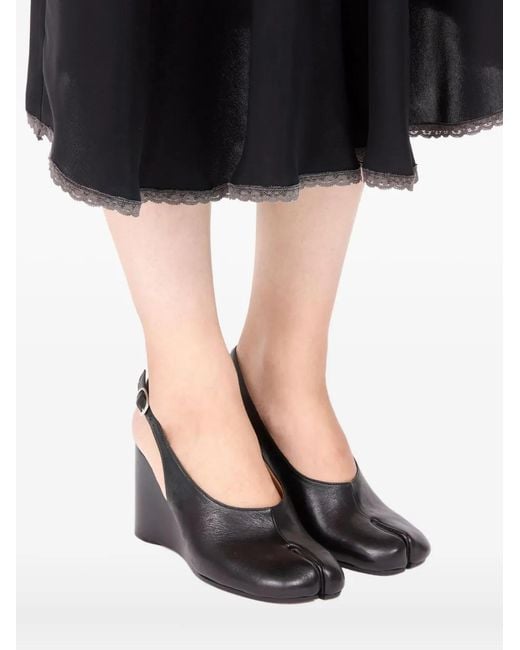 Maison Margiela Black Leather Pumps
