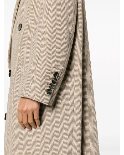 AMI Natural Mantel Mit Fischgrätenmuster