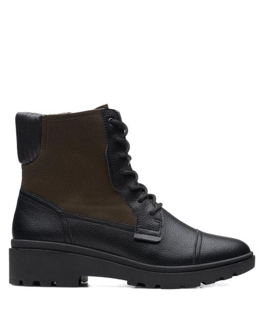 Clarks Black Calla Charm Lace-Up Boots for men