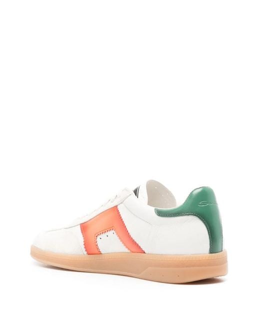 Santoni Pink Dbs Oly Sneakers