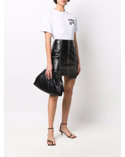 Philipp Plein White Gothic Plein Logo-Print Crew-Neck T-Shirt