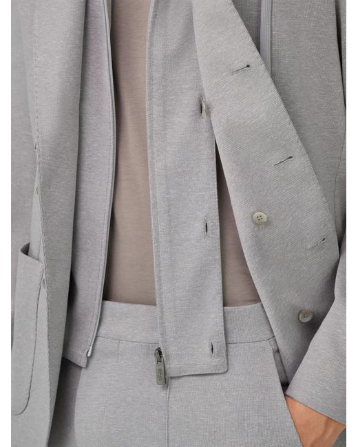 Boggi Gray Madison Sweatshirt Jacket for men