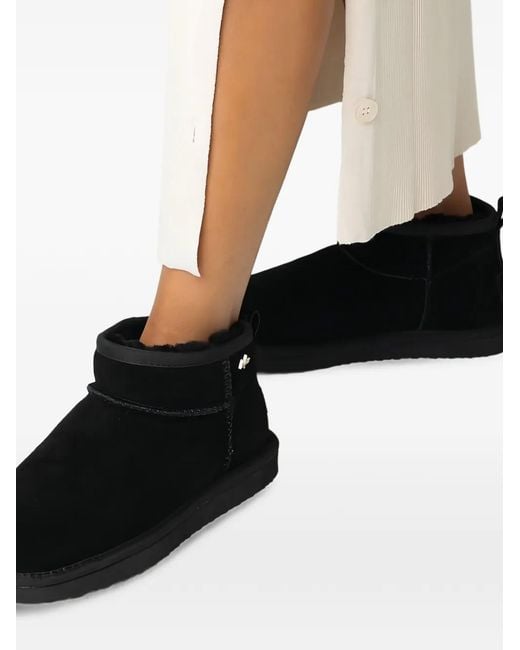 Mexx Black Olympia Suede-Finish Ankle Boots