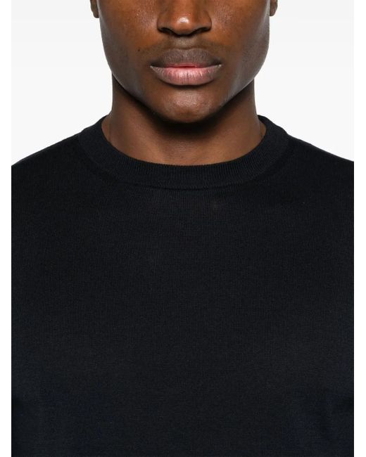 Ballantyne Black Crew-Neck Knitted Jumper for men