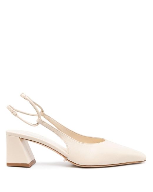 Aeyde 60mm Slingback Pumps in Natural | Lyst