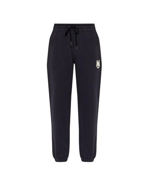 Moncler Broeken ,Blauw ,Katoen Logo Joggingbroek in het Blue voor heren