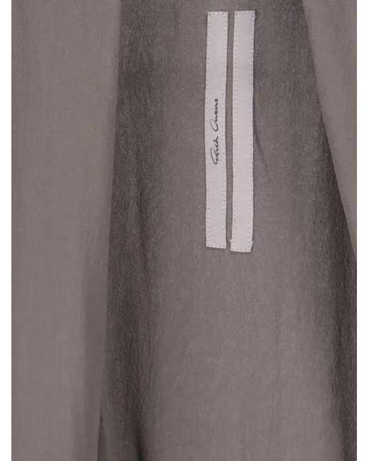 Rick Owens Gray Maxi Wrapped Dress