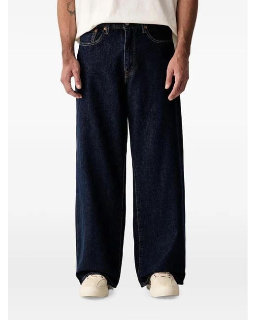 Levi's Blue Baggy Wide-Leg Jeans for men