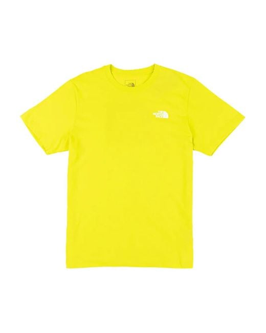 The North Face Yellow Evolution Box Nse T-Shirt for men