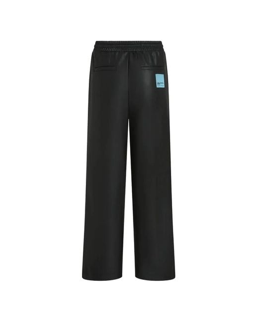 Karl Lagerfeld Black X Pietro Terzini Slogan-Print Track Pants