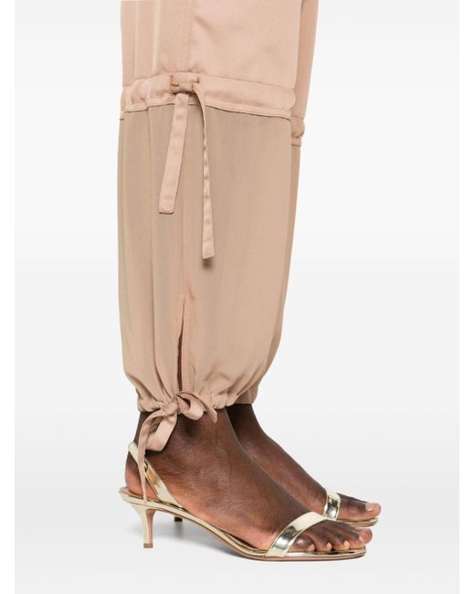 Pinko Natural Wide-leg Cargo Trousers