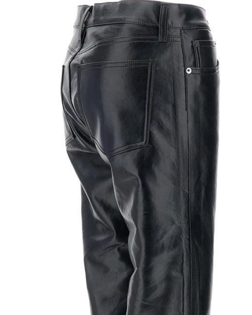 Agolde Gray Five-Pocket Trousers