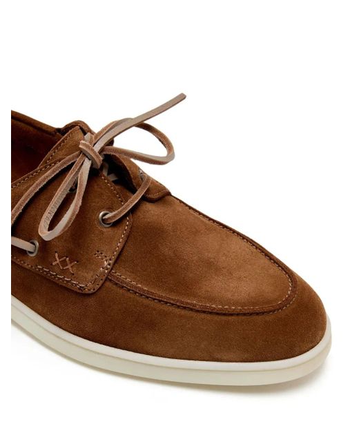 Forsa Brown Suede Loafers for men