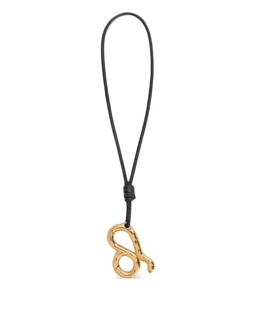 Jil Sander Metallic Zodiac Charm Necklace