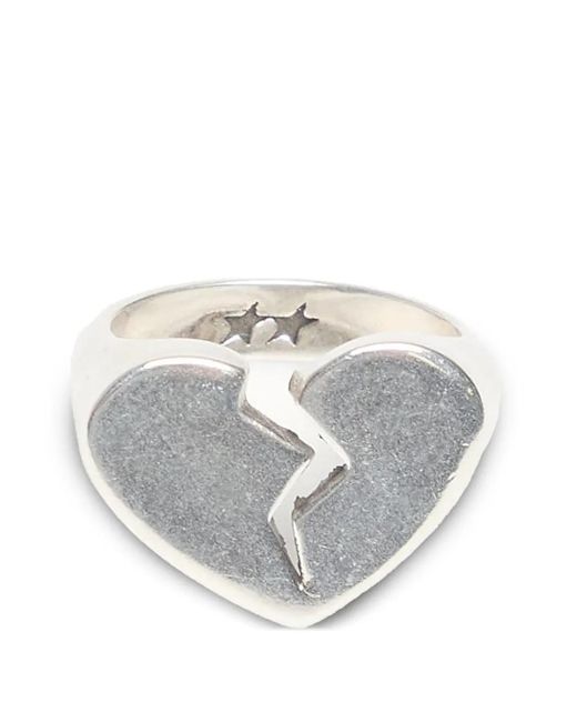 Twojeys White Broken Heart Ring