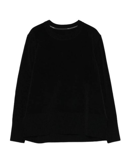 Rrd Black Round-Neck Long-Sleeve Sweater