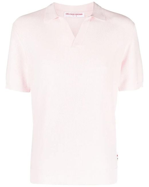 Orlebar Brown Pink Horton Cotton Polo Shirt for men