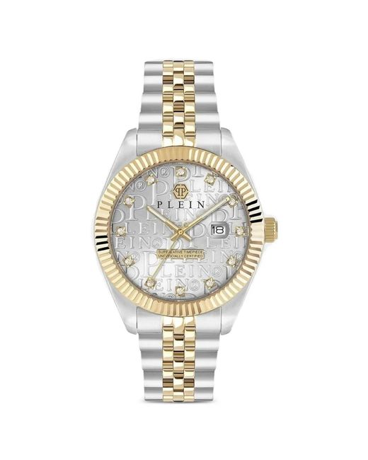 Philipp Plein Metallic Date Superlative 41Mm Watch for men