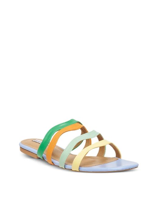Pace White Curve Mules