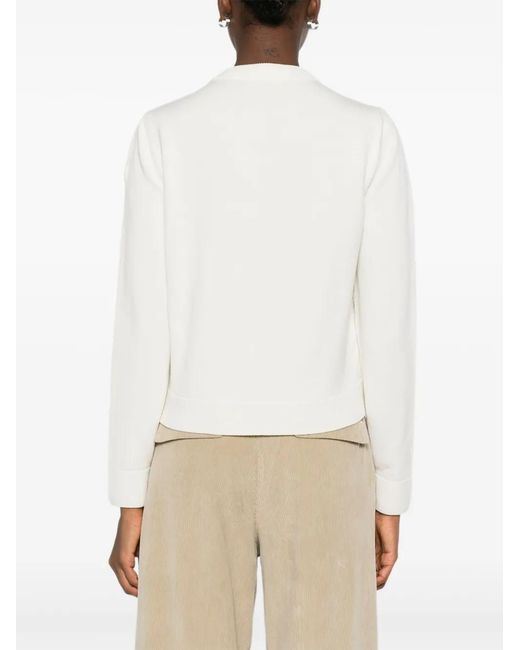 Moncler White Padded Cardigan