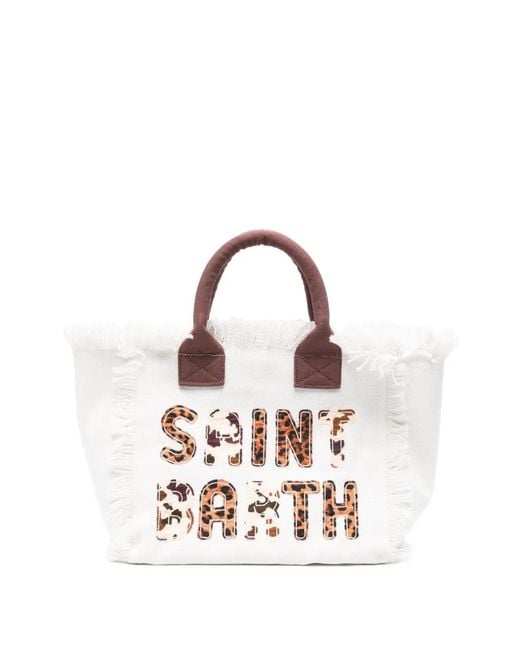 Mc2 Saint Barth White Colette Tote Bag