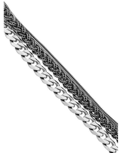 Emanuele Bicocchi ブレード&チェーン ブレスレット Metallic