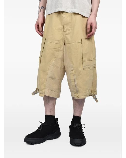Protocol Index White Upside Distressed Cargo Pants for men