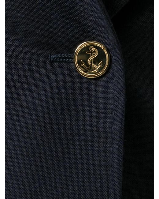 Thom Browne Blue Wide Lapel Sport Coat