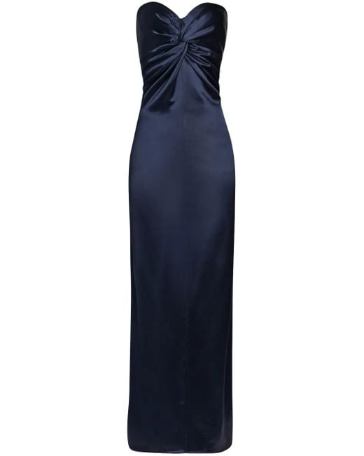 retroféte Olivine Jurk in het Blue