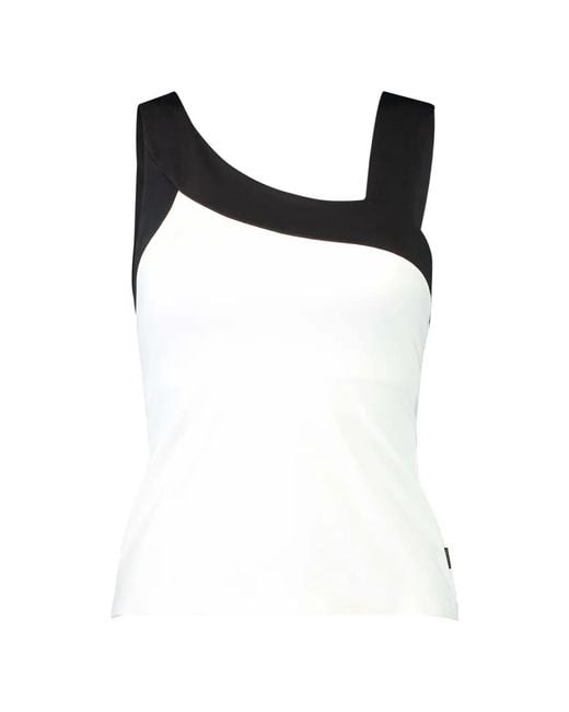 Goldbergh Black Sierra Asymmetrical-Strap Top