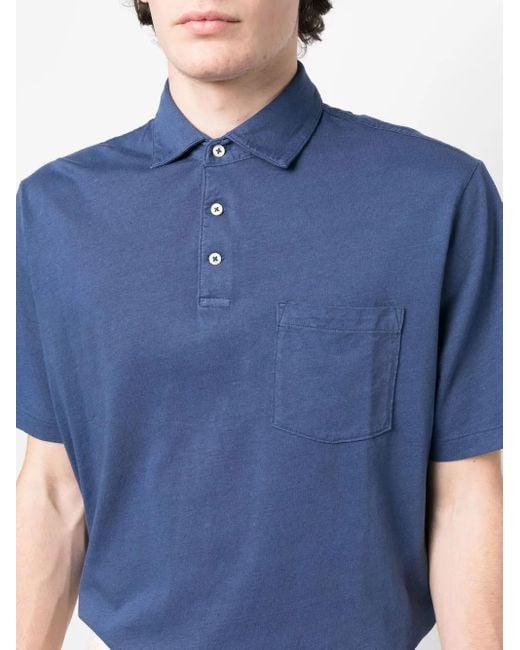 Polo Ralph Lauren Blue Chest-Pocket Polo Shirt for men