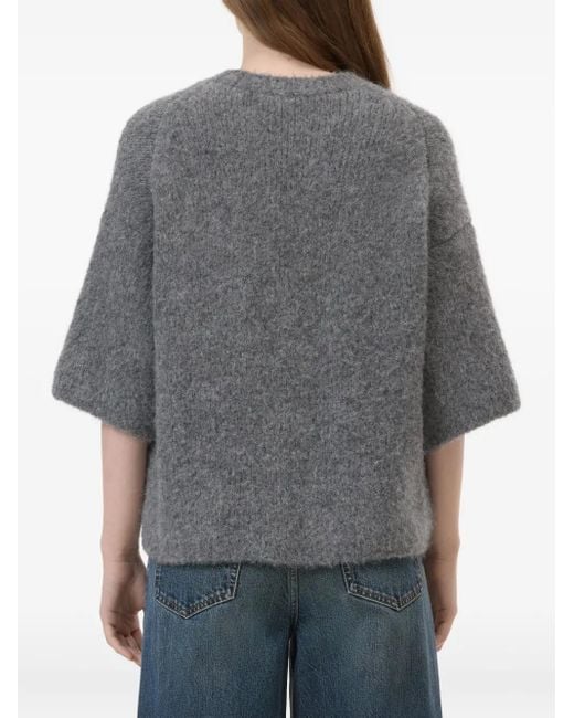 Closed Gray Short Sleeve Sweater