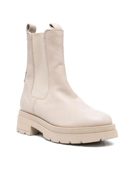 Marc O' Polo Natural 50Mm Elastic-Panelled Chelsea Boots
