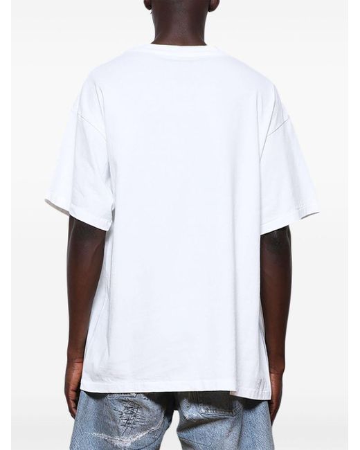 Camiseta con logo estampado SAINT Mxxxxxx de hombre de color White