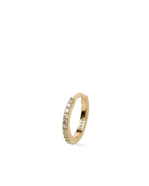Lark & Berry Metallic 14Kt Large Modernist Diamond Hoop