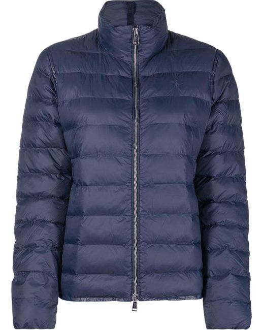 Polo Ralph Lauren Synthetic Short Puffer Jacket in Blue | Lyst Australia