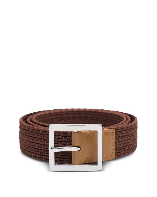 Amiri Brown Skater Braided Belt for men