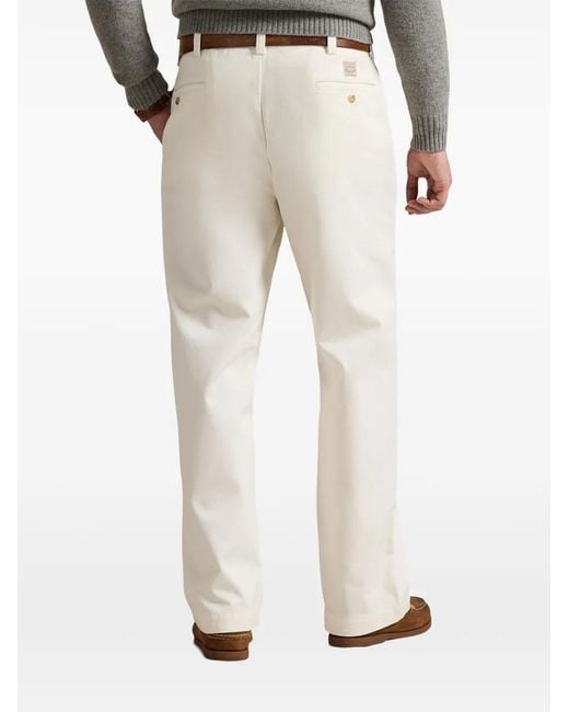 Polo Ralph Lauren White The Big Cotton Chino Trousers for men