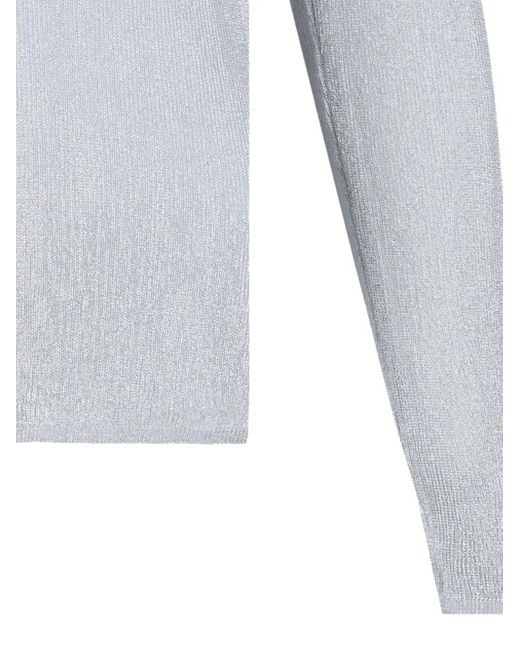SELECTED Metallic Polo Top Blue