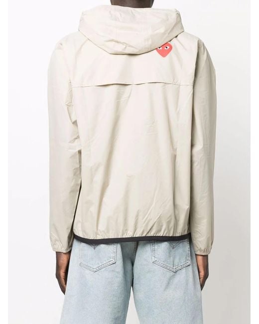 COMME DES GARÇONS PLAY Natural X K-Way Quarter-Zip Hoodie