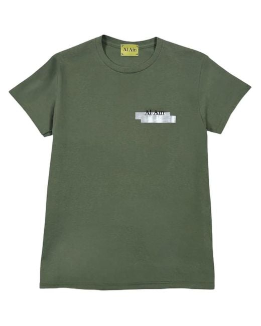 Al Ain Green Graphic-Print T-Shirt