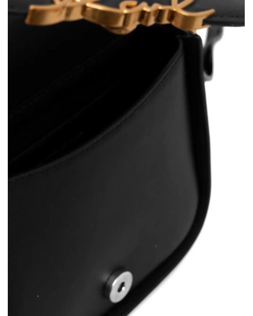 Karl Lagerfeld Black Karl Signature-Plaque Cross Body Bag