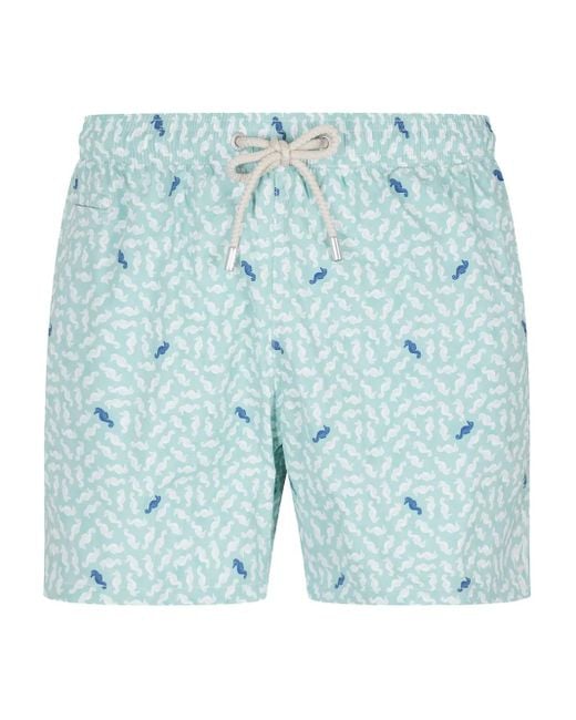 メンズ Mc2 Saint Barth Comfort Light トランクス水着 Blue