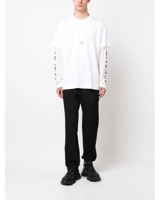 Givenchy White T-Shirt À Logo Imprimé for men